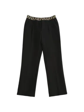 Versace   Greca logo stretch cady pants 