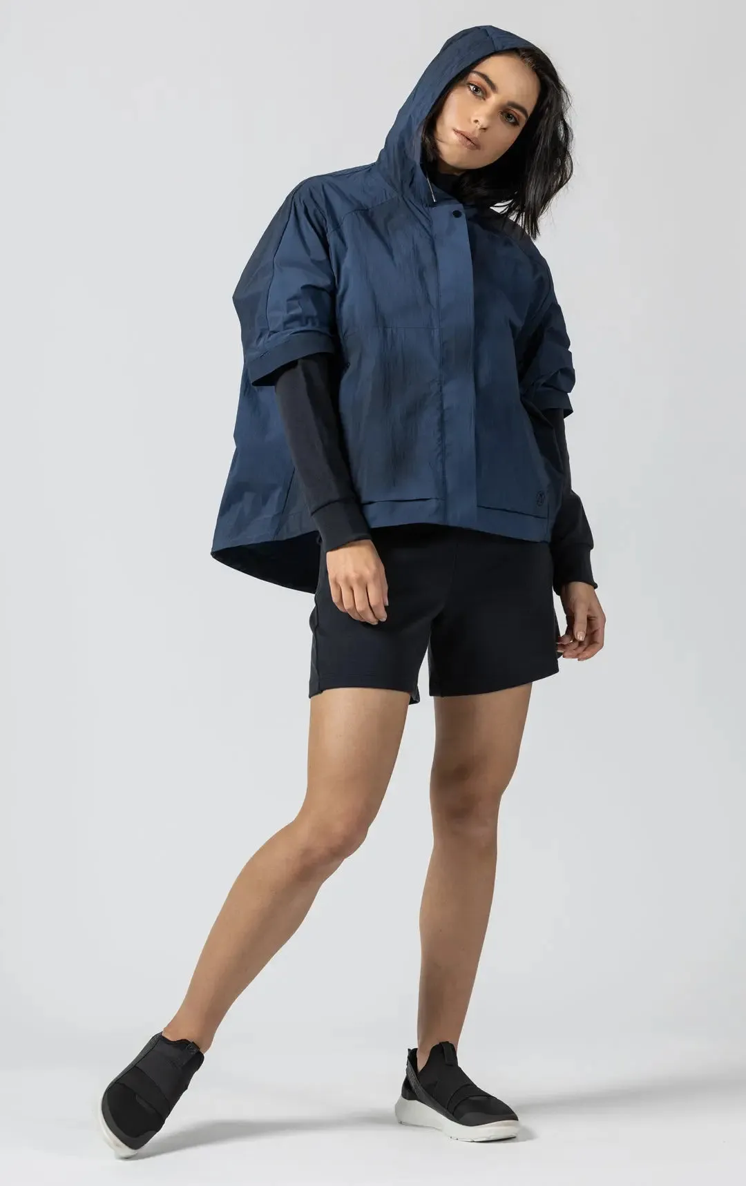 WAVE DYE ZIP PONCHO - CLEARANCE