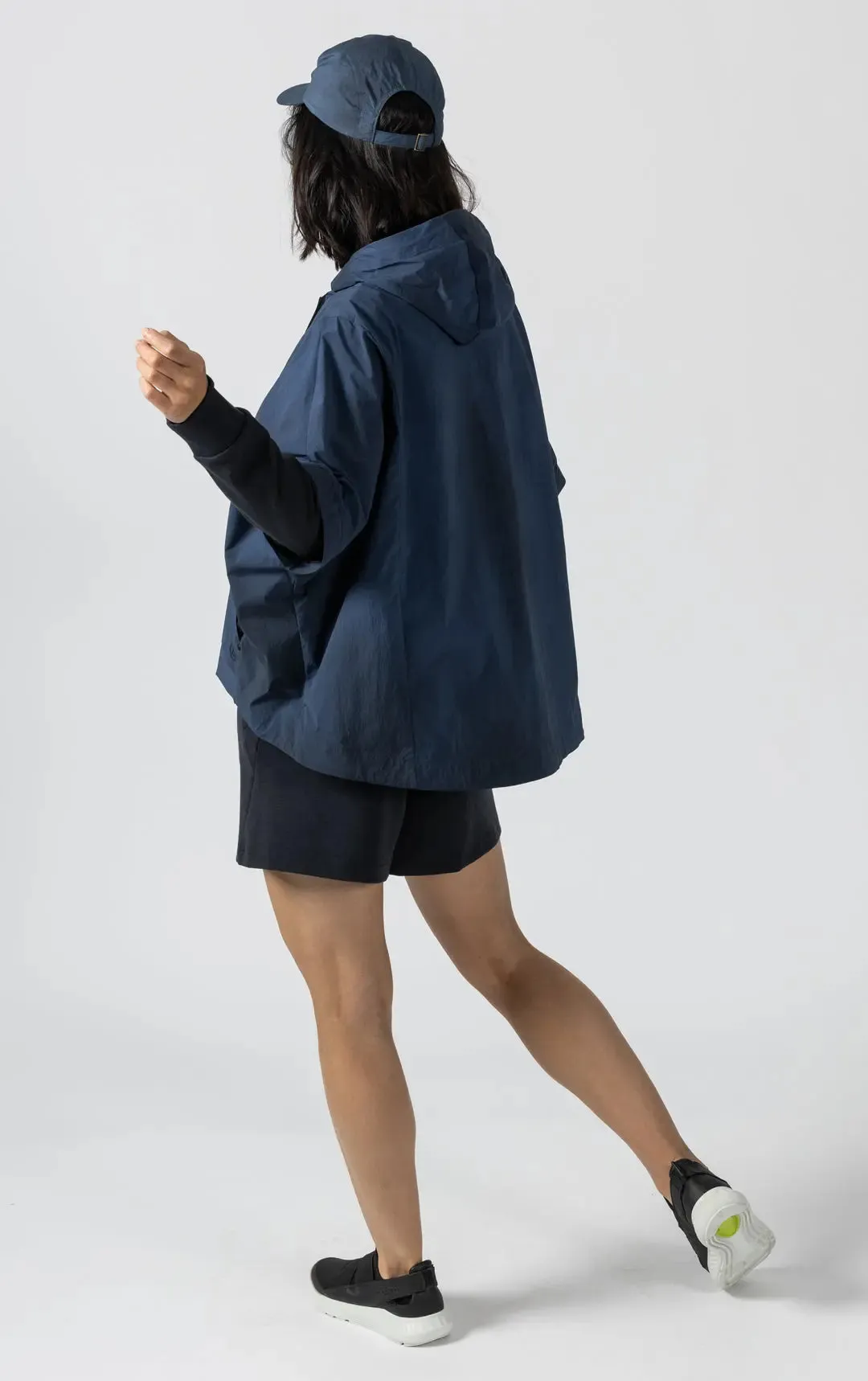 WAVE DYE ZIP PONCHO - CLEARANCE