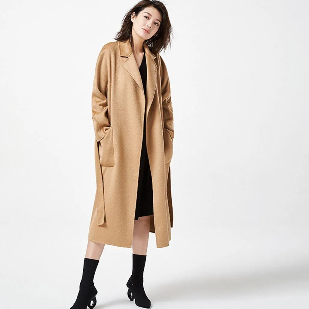 Women Double-Sided Woolen Coat