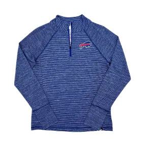 Women's New Era Bills Royal & White Quarter Zip