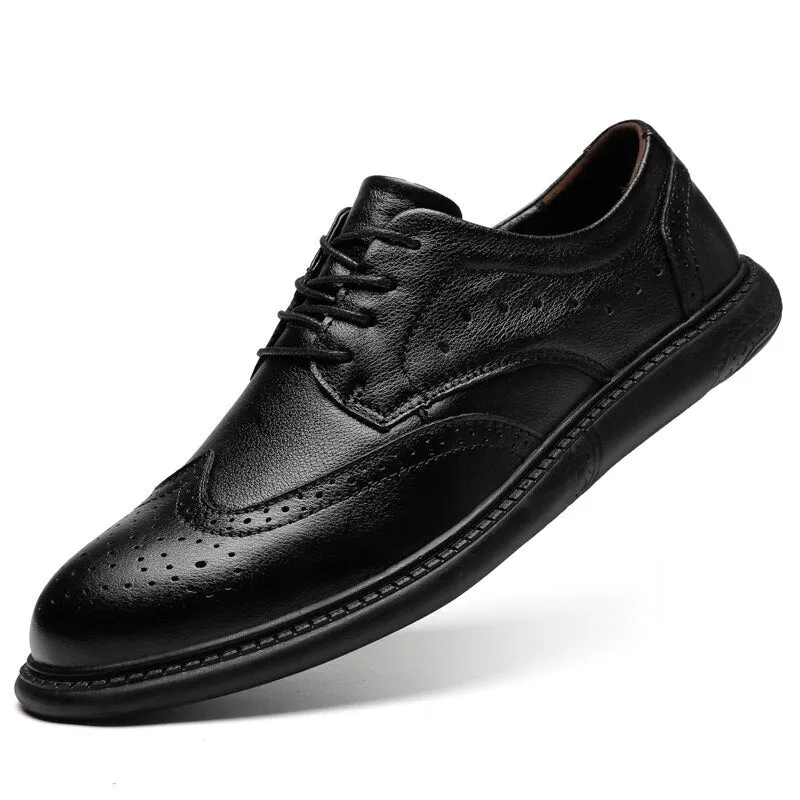 Xituodai  new men dress shoes high quality leather formal shoes men big size 37-47 oxford shoes for men fashion office shoes men