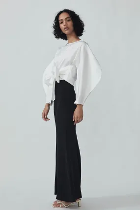 Zain Wrap Top in Blanc